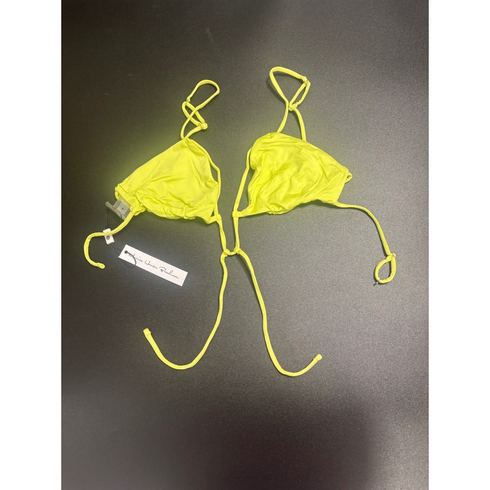 Monica Hansen Beachwear NWT Bikini Top Strappy Daiquiri Green Small
